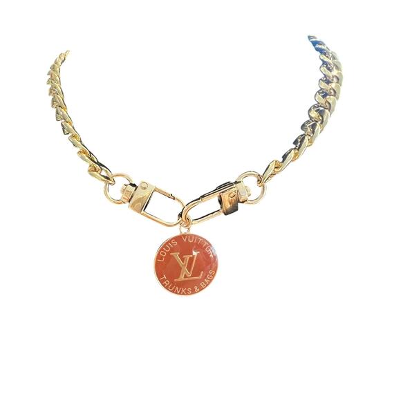 Louis Vuitton Brown & Gold Luggage Charm Necklace (LVXX035) - Picture 1 of 3